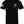 Front of Bolt Tee in black featuring small skull and lightning bolt chest graphic with American flag on the sleeve.