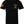 Front of Western Tee in black with small rattlesnake and cowboy boots chest graphic and American flag sleeve